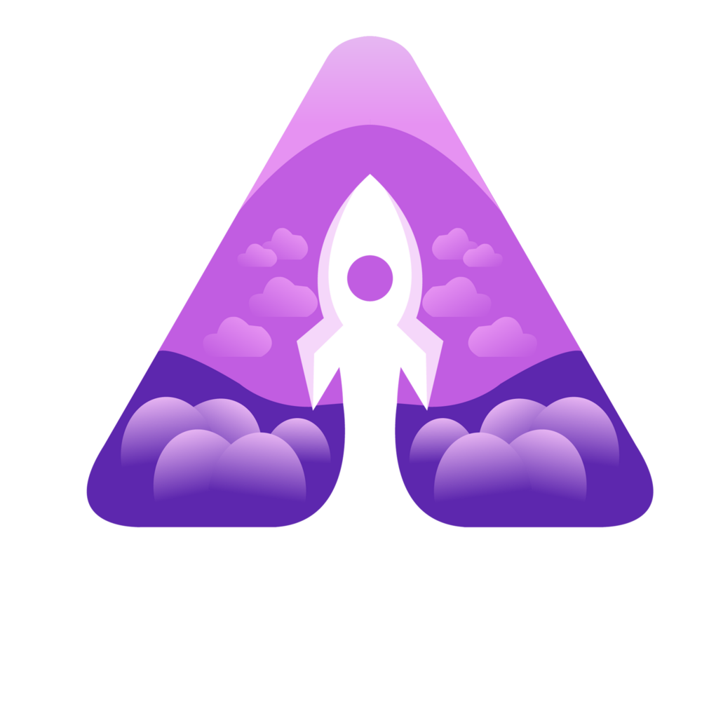 LocalWebStore Logo mit weißer Schrift unter dem Logo auf transparentem Hintergrund